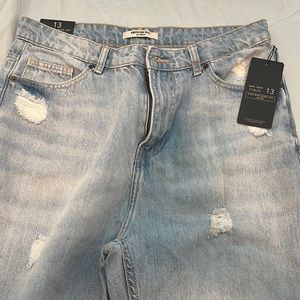 American Bazi high rise wide leg jeans